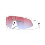 Oakley Sportiga solglasögon med unik design White, Unisex