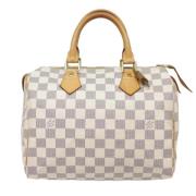 Louis Vuitton Vintage Pre-owned Canvas handvskor White, Dam