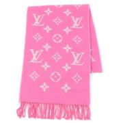 Louis Vuitton Vintage Pre-owned Tyg sjalar Pink, Dam