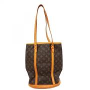 Louis Vuitton Vintage Pre-owned Canvas axelremsvskor Brown, Dam