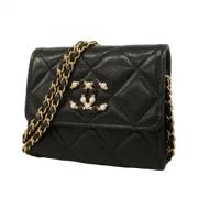 Chanel Vintage Pre-owned Laeder plnbcker Black, Dam