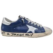 Golden Goose Superstar Blue Grey Sneakers Blue, Dam