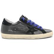 Golden Goose Svart Grå Superstar Sneakers Multicolor, Dam