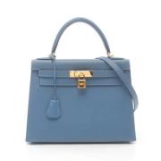 Hermès Vintage Pre-owned Tyg handvskor Blue, Dam