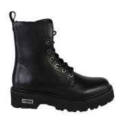 Cult Lace-up Boots Black, Dam