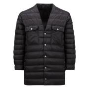 Moncler Svart Dunjacka V-ringad Kappa Black, Dam