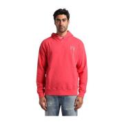 President's Hoodie med logobroderi Red, Herr