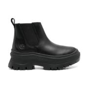 Timberland Svarta Läder Chelsea Boots Black, Dam