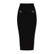 Balmain Pencilkjol med fickor Black, Dam