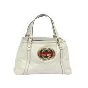 Gucci Vintage Pre-owned Canvas totevskor White, Dam