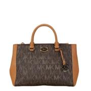 Michael Kors Pre-owned Pre-owned Canvas handvskor Brown, Dam