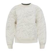 Lacoste Sweatshirt med dekorativ brodyr Gray, Dam