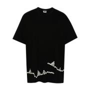 Comme des Garçons Svart Jersey Crew Neck T-shirts Black, Herr