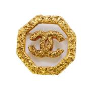 Chanel Vintage Pre-owned Metall chanel-smycken Yellow, Dam