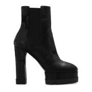 Casadei Nancy plattform ankelboots Black, Dam