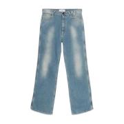 Vivienne Westwood Indigo Denim Jeans Rak Ben Blue, Herr