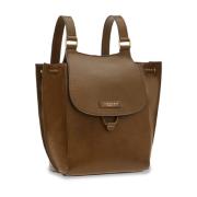 The Bridge Grön Läder Bucket Bag & Ryggsäck Green, Dam