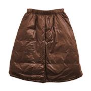 Jil Sander Nylon Pufferkjol med Dun Brown, Dam