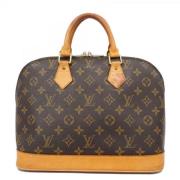 Louis Vuitton Vintage Pre-owned Tyg louis-vuitton-vskor Brown, Dam