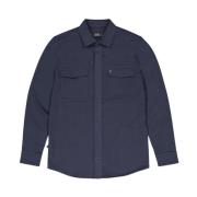 Butcher of Blue Blå Overshirt med Finn Pocket Blue, Herr