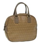 Fendi Vintage Pre-owned Canvas handvskor Brown, Dam