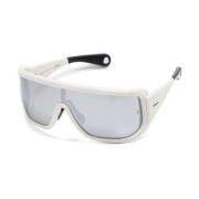 Moncler Me8003 50026G Sunglasses White, Unisex