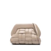 THEMOIRè Mandel Beige Faux Läder Axelväska Beige, Dam