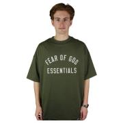 Fear Of God Militärgrön Crewneck Tee Green, Herr