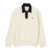 Lacoste Fransk Stil Polo Skjorta Vit White, Herr