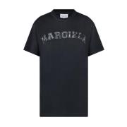 Maison Margiela Svart Tvättad T-shirt Black, Herr