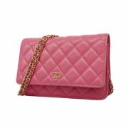 Chanel Vintage Pre-owned Laeder plnbcker Pink, Dam