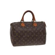 Louis Vuitton Vintage Pre-owned Canvas handvskor Brown, Dam