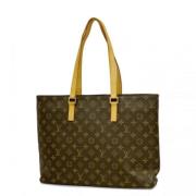 Louis Vuitton Vintage Pre-owned Tyg louis-vuitton-vskor Brown, Dam