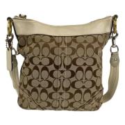 Coach Pre-owned Pre-owned Canvas axelremsvskor Beige, Dam