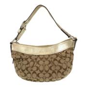 Coach Pre-owned Pre-owned Canvas axelremsvskor Beige, Dam