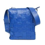 Bottega Veneta Vintage Pre-owned Laeder axelremsvskor Blue, Dam