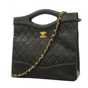 Chanel Vintage Pre-owned Laeder chanel-vskor Black, Dam