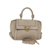 Salvatore Ferragamo Pre-owned Pre-owned Laeder handvskor Beige, Dam