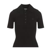 Courrèges Svart T-shirt Elegans Komfort Stiligt Tillägg Black, Dam