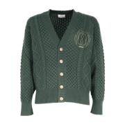 Bally Grön Ulltröja med Broderad Logotyp Green, Herr