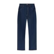 Vivienne Westwood Blå Denim Jeans Logo Print Blue, Herr