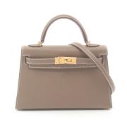 Hermès Vintage Pre-owned Tyg handvskor Gray, Dam