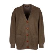 Loro Piana Lyxig Cardigan Sweaters Brown, Dam