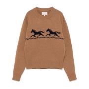 Filson Brun Ull Crew Neck Sweater Brown, Dam