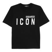 Dsquared2 Svart T-shirt för män Black, Dam