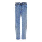 One Teaspoon Mid Rise Truckers Jeans Blue, Dam