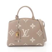 Louis Vuitton Vintage Pre-owned Laeder handvskor Beige, Dam