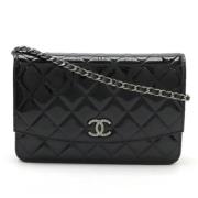 Chanel Vintage Pre-owned Laeder chanel-vskor Black, Dam