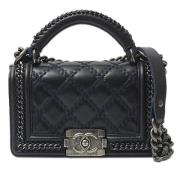 Chanel Vintage Pre-owned Laeder handvskor Blue, Dam