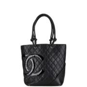 Chanel Vintage Pre-owned Laeder totevskor Black, Dam